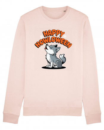 Happy Howloween Funny Halloween Wolf Candy Pink