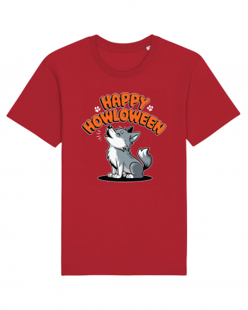 Happy Howloween Funny Halloween Wolf Red