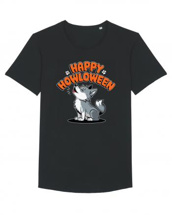 Happy Howloween Funny Halloween Wolf Black