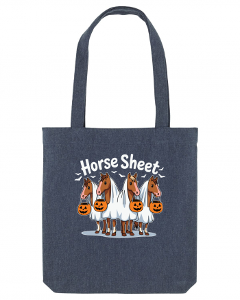 Horse Sheet Halloween Ghost Horse Midnight Blue