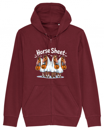 Horse Sheet Halloween Ghost Horse Burgundy