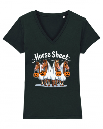 Horse Sheet Halloween Ghost Horse Black