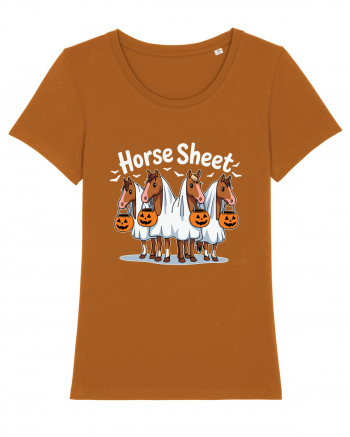 Horse Sheet Halloween Ghost Horse Roasted Orange