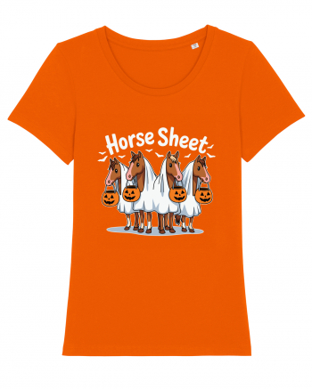 Horse Sheet Halloween Ghost Horse Bright Orange