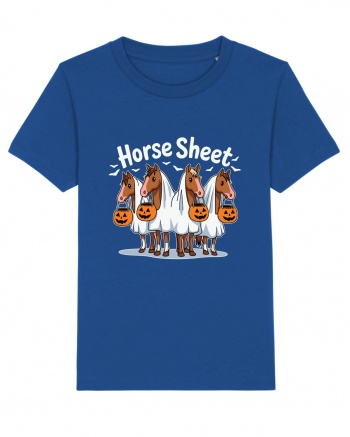 Horse Sheet Halloween Ghost Horse Majorelle Blue