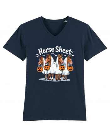 Horse Sheet Halloween Ghost Horse French Navy