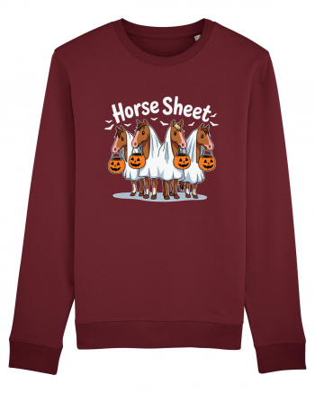 Horse Sheet Halloween Ghost Horse Burgundy