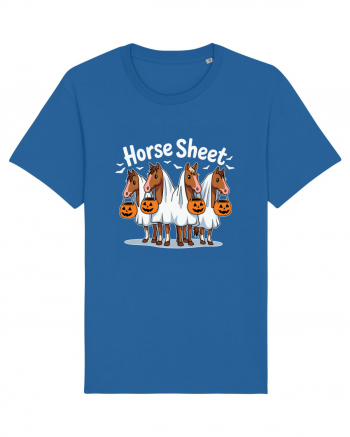 Horse Sheet Halloween Ghost Horse Royal Blue