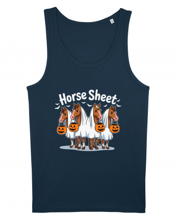 Horse Sheet Halloween Ghost Horse Navy