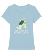 Take a Knee Tricou mânecă scurtă guler larg fitted Damă Expresser