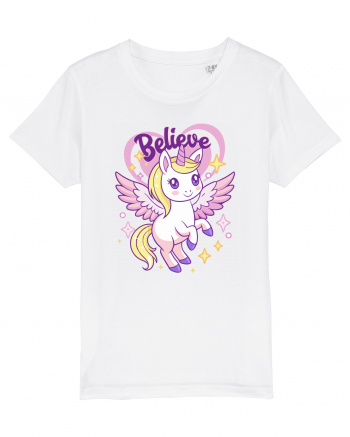 Uniicorn blond dragut - Believe White