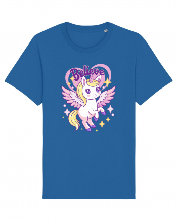 Uniicorn blond dragut - Believe Royal Blue