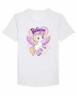 Uniicorn blond dragut - Believe Tricou mânecă scurtă guler larg Bărbat Skater