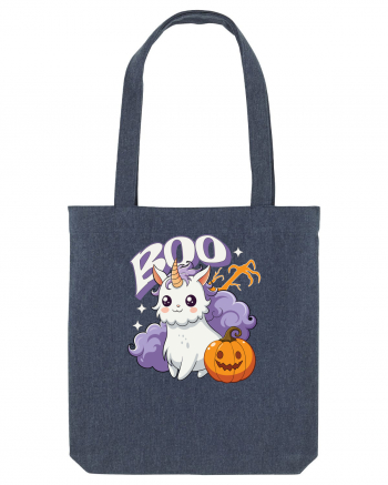 Boo Halloween Unicorn Simpatic Midnight Blue