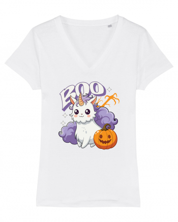 Boo Halloween Unicorn Simpatic White