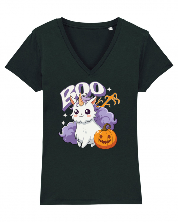 Boo Halloween Unicorn Simpatic Black