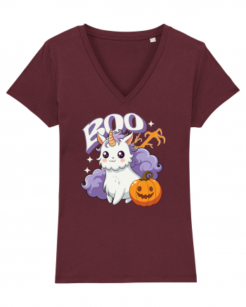 Boo Halloween Unicorn Simpatic Burgundy