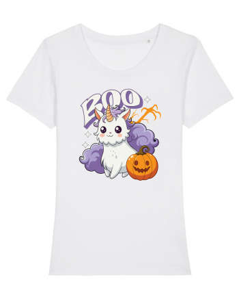 Boo Halloween Unicorn Simpatic White