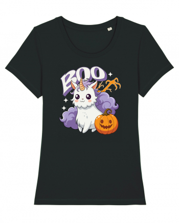 Boo Halloween Unicorn Simpatic Black