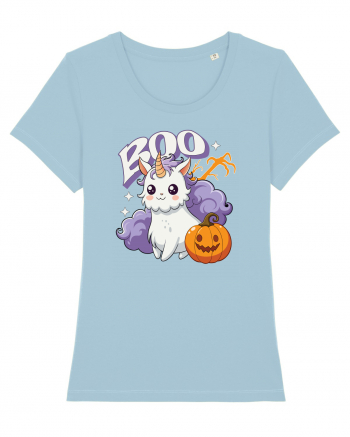 Boo Halloween Unicorn Simpatic Sky Blue