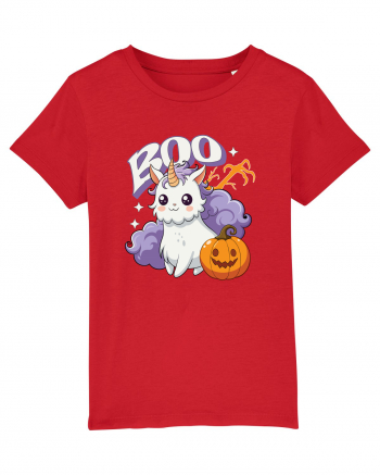 Boo Halloween Unicorn Simpatic Red