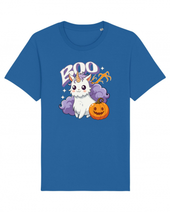 Boo Halloween Unicorn Simpatic Royal Blue