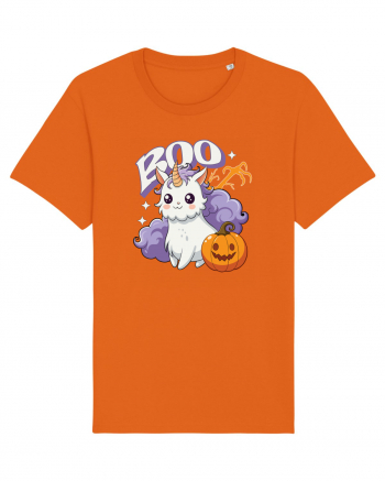 Boo Halloween Unicorn Simpatic Bright Orange