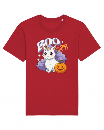 Boo Halloween Unicorn Simpatic Red