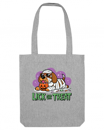 Lick Or Treat Funny Halloween Heather Grey