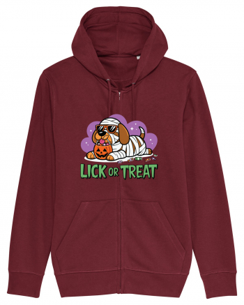 Lick Or Treat Funny Halloween Burgundy