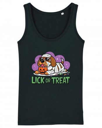 Lick Or Treat Funny Halloween Black