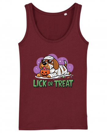 Lick Or Treat Funny Halloween Burgundy