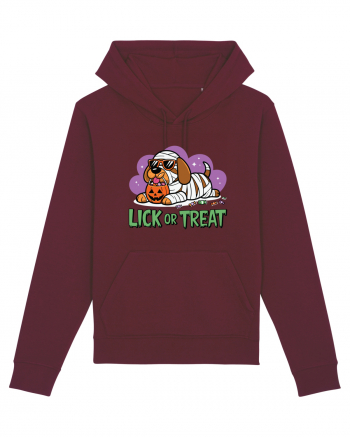 Lick Or Treat Funny Halloween Burgundy