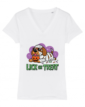 Lick Or Treat Funny Halloween White