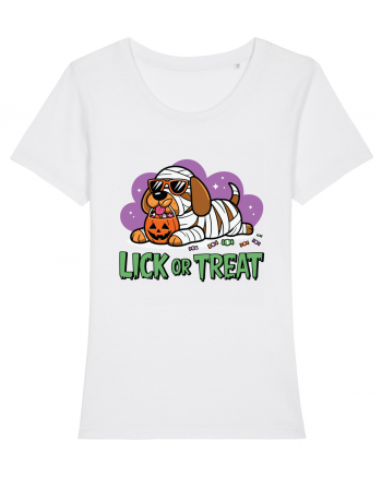 Lick Or Treat Funny Halloween White