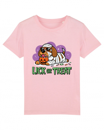 Lick Or Treat Funny Halloween Cotton Pink