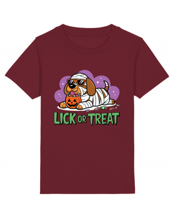 Lick Or Treat Funny Halloween Burgundy