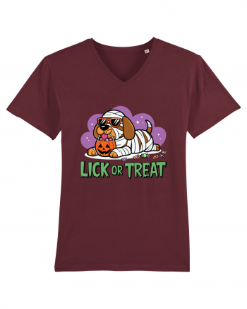 Lick Or Treat Funny Halloween Burgundy