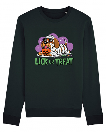 Lick Or Treat Funny Halloween Black