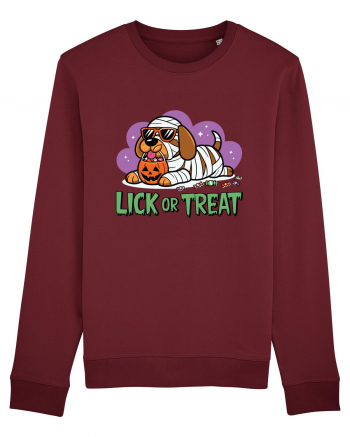 Lick Or Treat Funny Halloween Burgundy