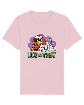 Lick Or Treat Funny Halloween Cotton Pink