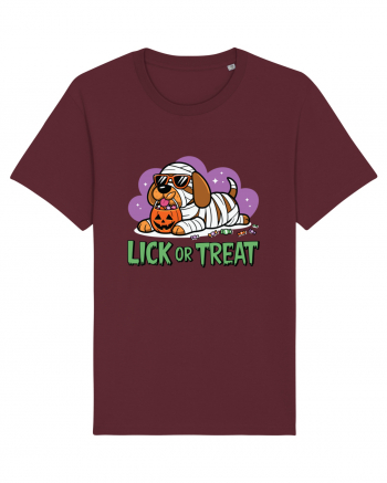 Lick Or Treat Funny Halloween Burgundy