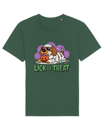 Lick Or Treat Funny Halloween Bottle Green