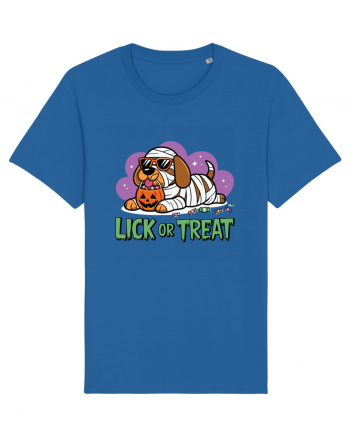 Lick Or Treat Funny Halloween Royal Blue