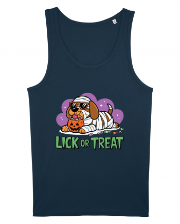 Lick Or Treat Funny Halloween Navy