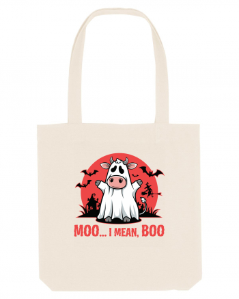 Moo ... I Mean, Boo Funny Ghost Cow Natural