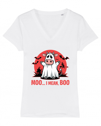 Moo ... I Mean, Boo Funny Ghost Cow White