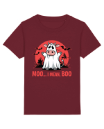 Moo ... I Mean, Boo Funny Ghost Cow Tricou mânecă scurtă  Copii Mini Creator