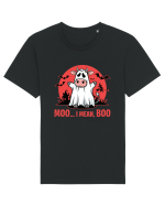 Moo ... I Mean, Boo Funny Ghost Cow Tricou mânecă scurtă Unisex Rocker