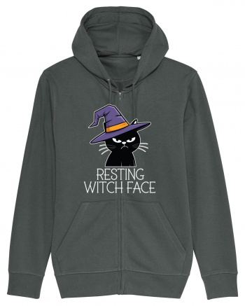 Resting Witch Face Halloween Cat Anthracite